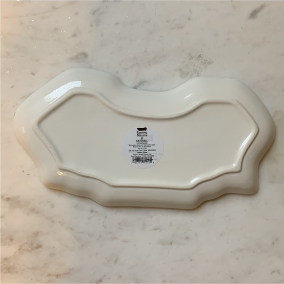 Rowing Blazers LIMITED EDITION Rugby Stripe Shirts Ceramic Stoneware Tray - Picture 10 of 11